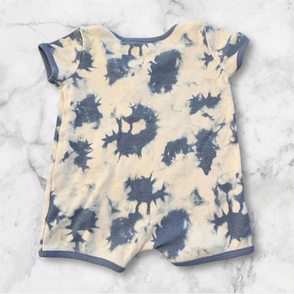 Calvin Klein‎ Tie Dye Romper 3–6 Months Blue White CK Logo